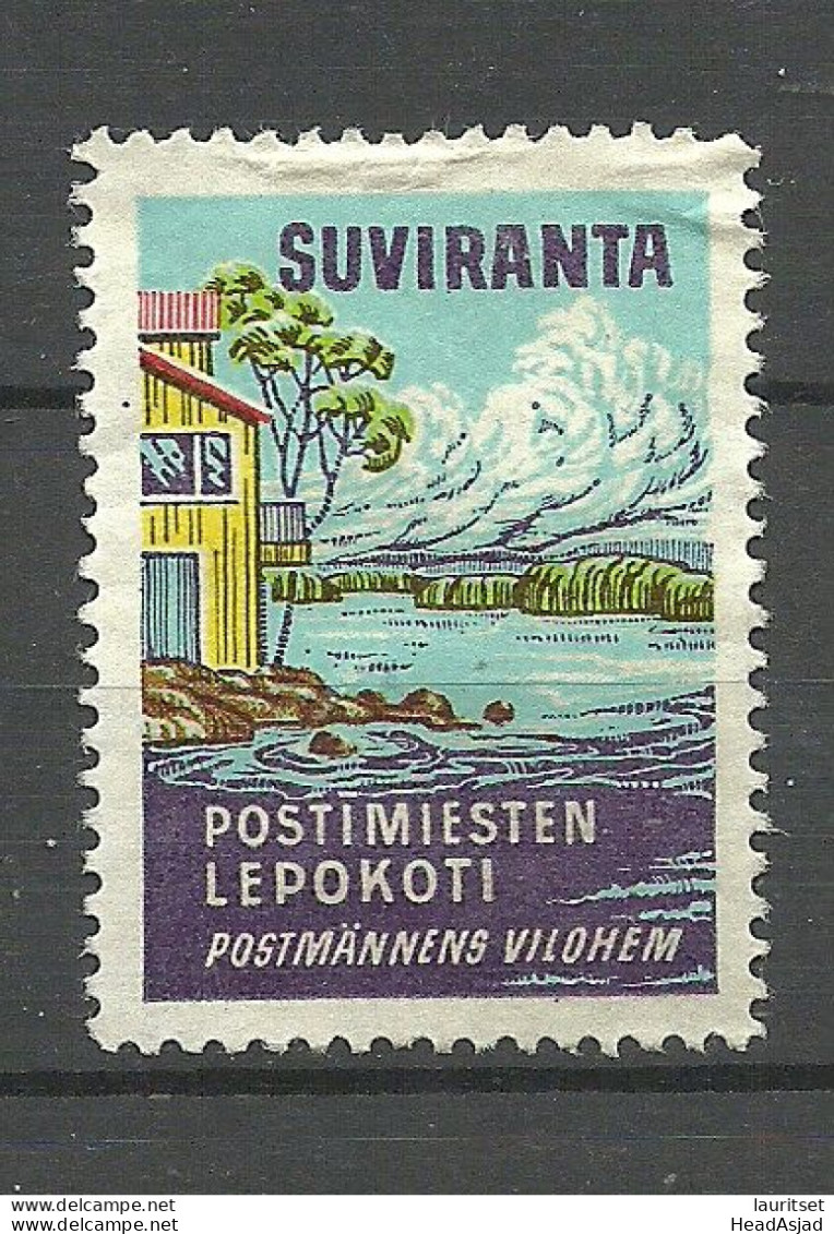 FINLAND Suviranta Vacation Place For Postal Workers Postmans Erholungsheim F. Postarbeiter Vignette Reklamemarke (*) - Other & Unclassified