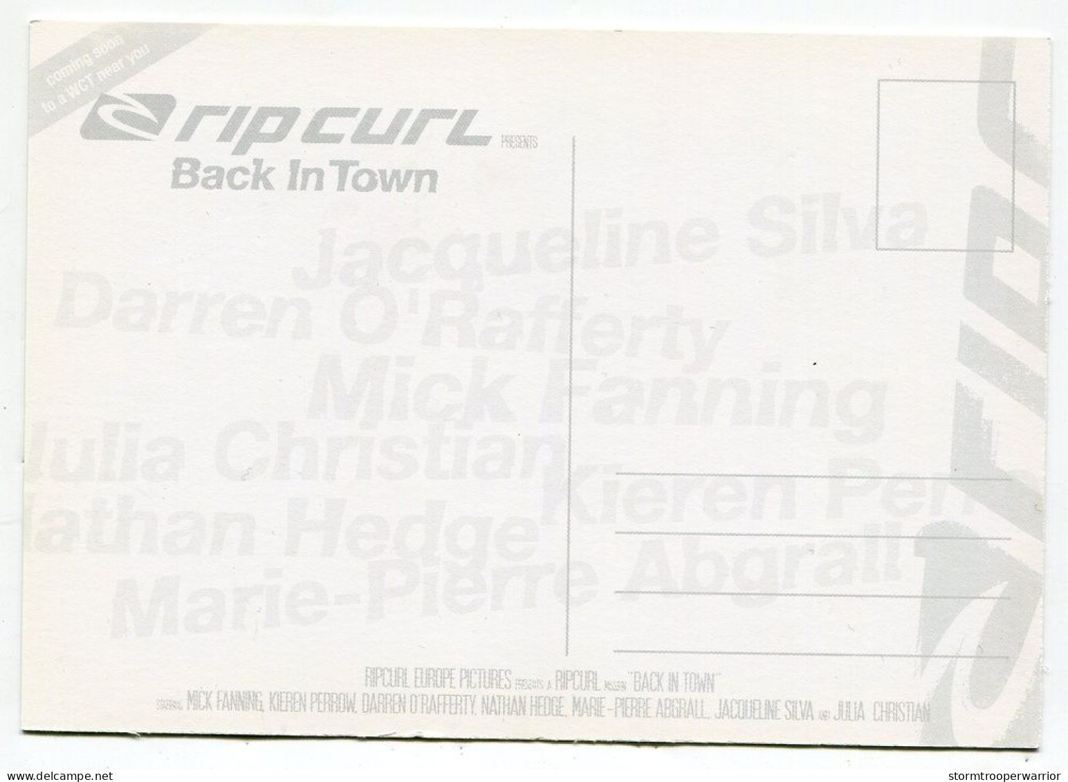 Film Back In Town - Rip Curl - Surf - Posters On Cards