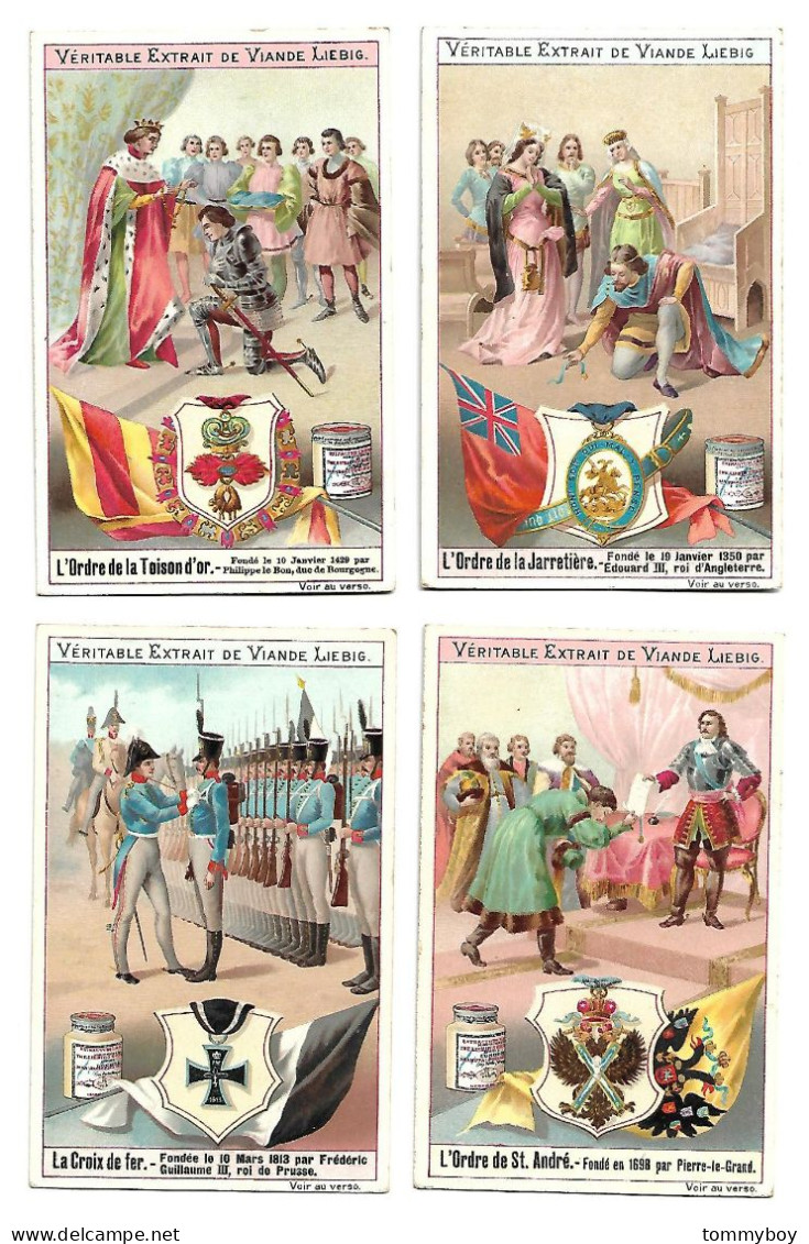 S 529, Liebig 6 Cards, Ordres Honorifiques (ref B11) - Liebig