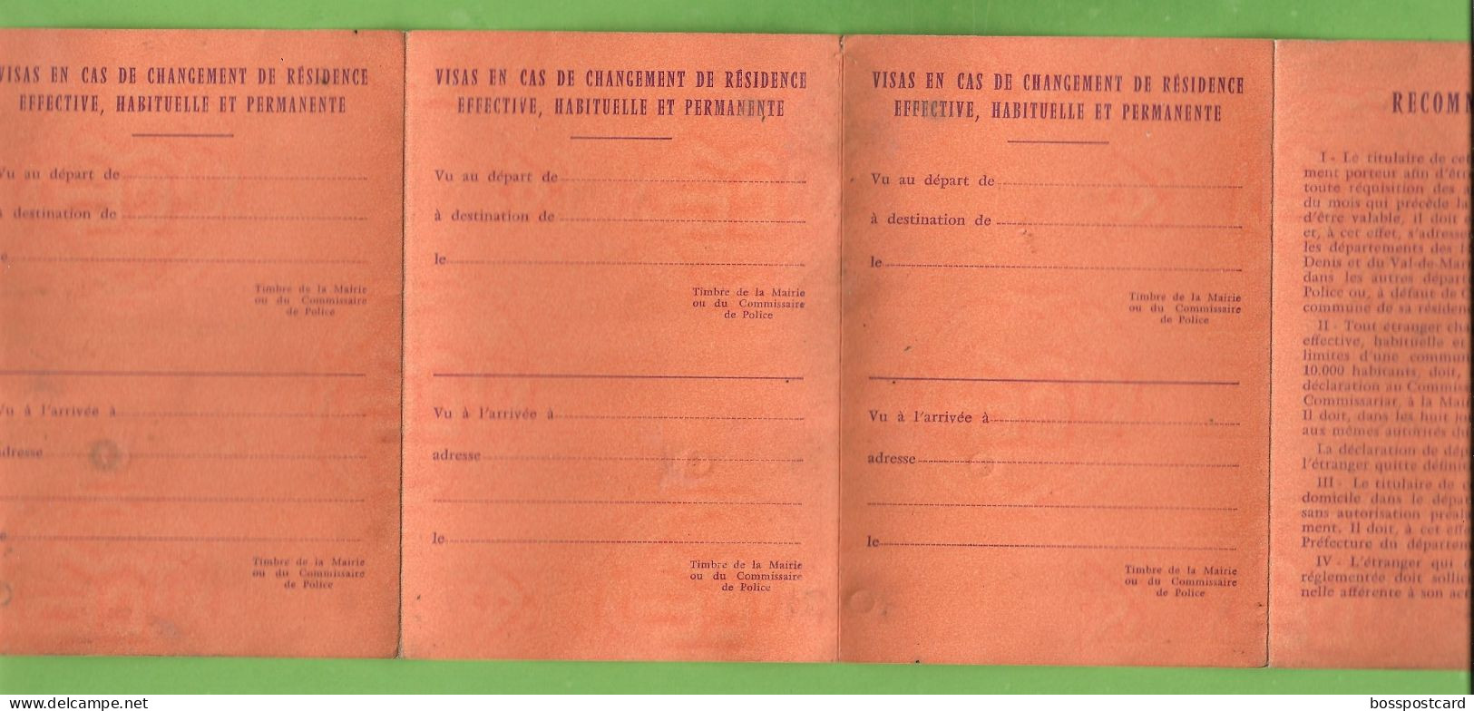 France - Carte De Séjour Temporaire - Passport - Passeporte - Reisepass - Unclassified