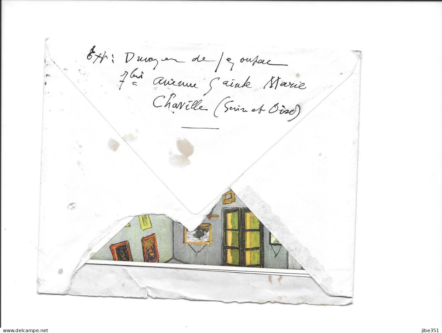2 Cartes Postales écrites Par A.Dunoyer De Segonzac Dans Leur Enveloppe - Pittori E Scultori