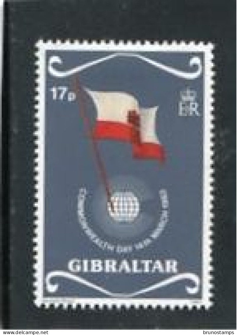 GIBRALTAR - 1983  17p  COMMONWEALTH DAY  MINT - Gibraltar
