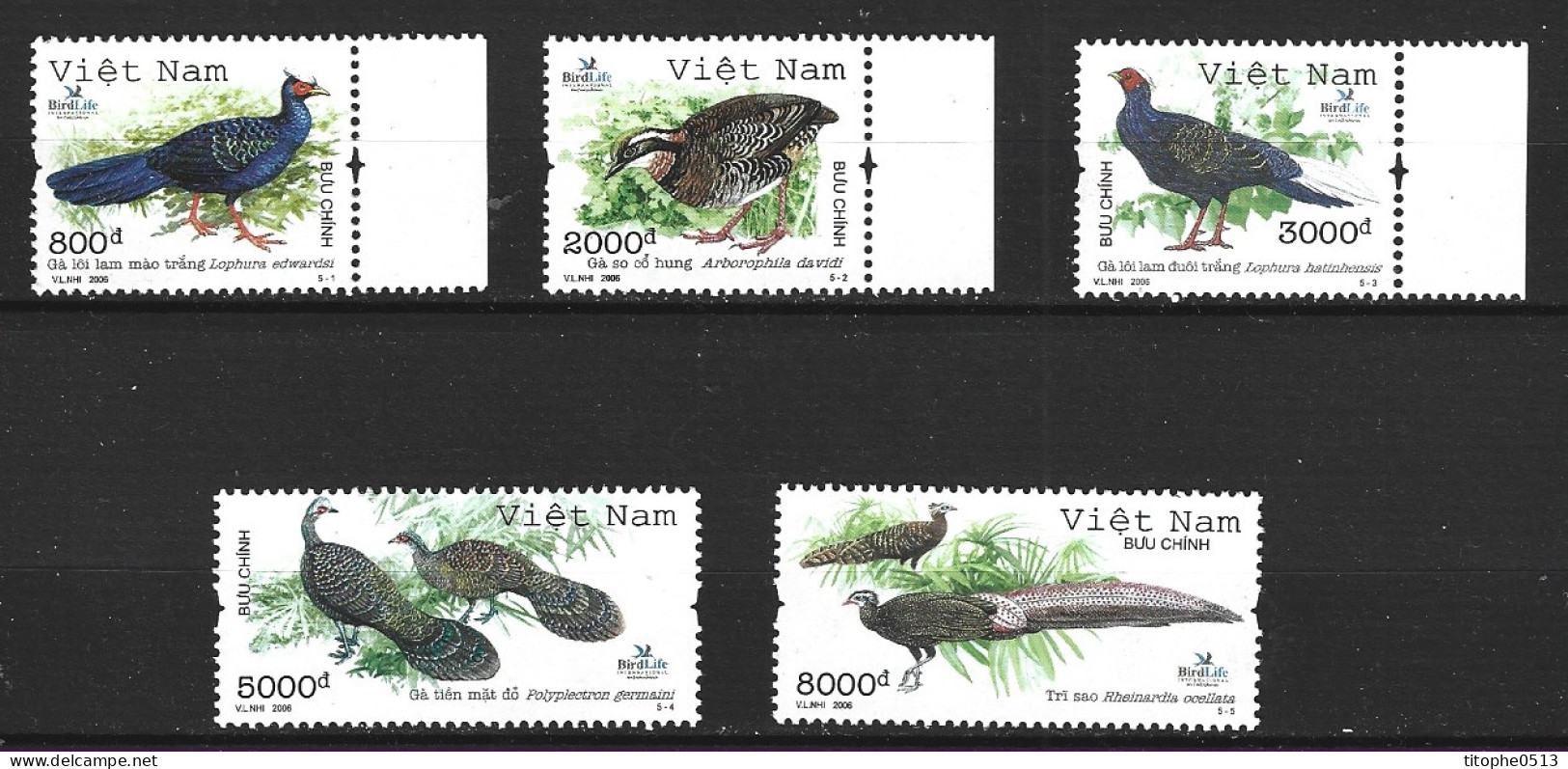 VIET NAM. N°2244-8 De 2006. Faisans. - Gallinaceans & Pheasants