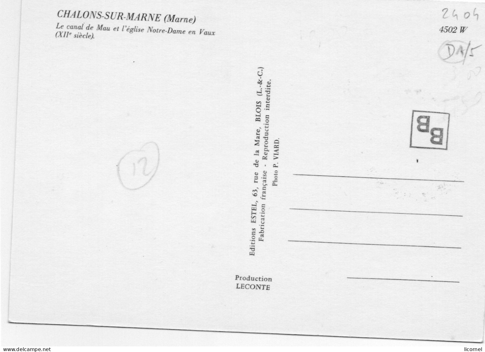 Carte Maxi  1986 Premier Jour /CHALONS SUR MARNE,le Canal Et L Eglise - 1980-1989