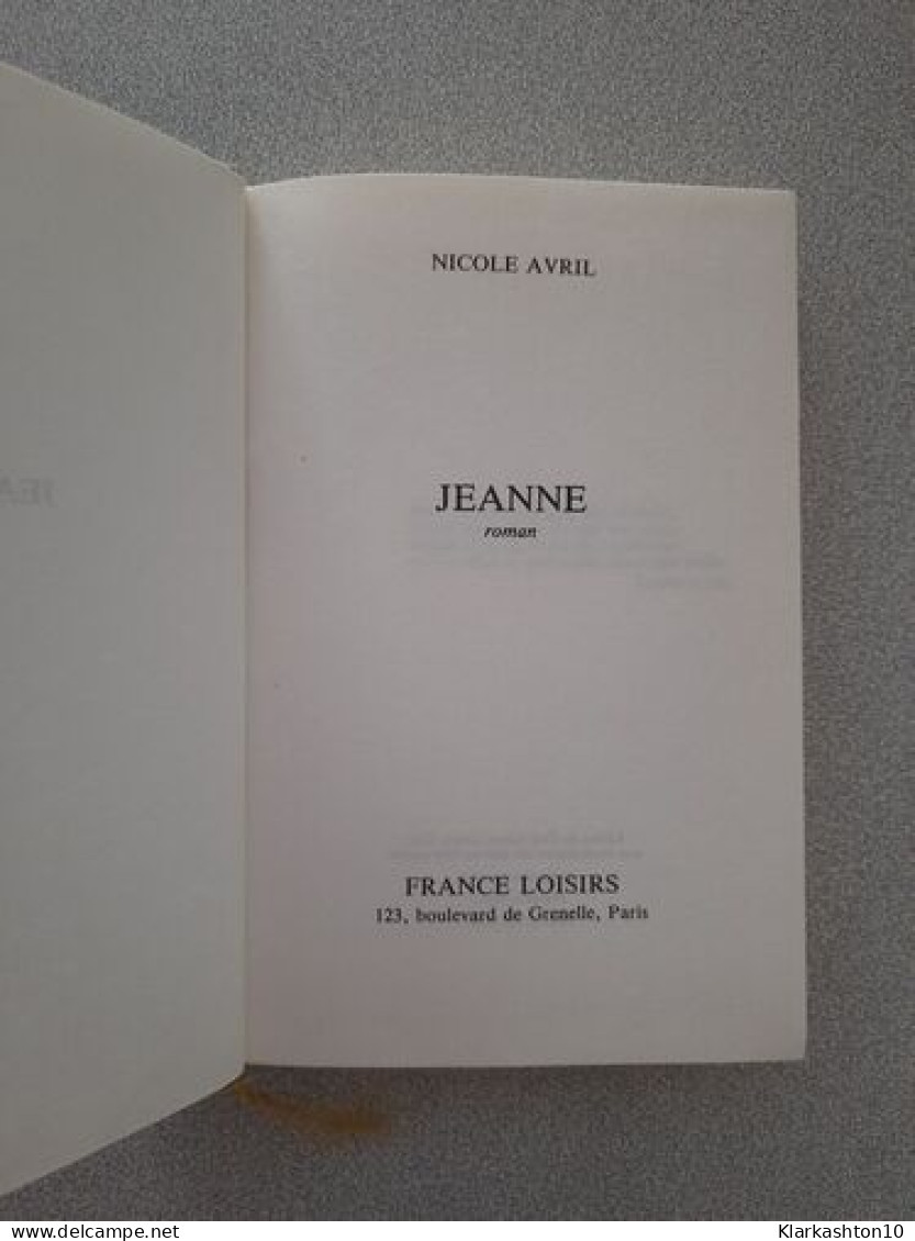 Jeanne - Other & Unclassified