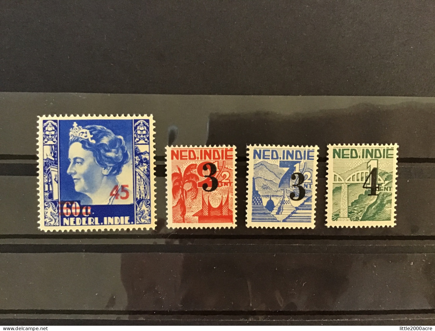 Netherland Indies 1947 Surcharge Set Mint SG 502-5 NVPH 322-5 - India Holandeses