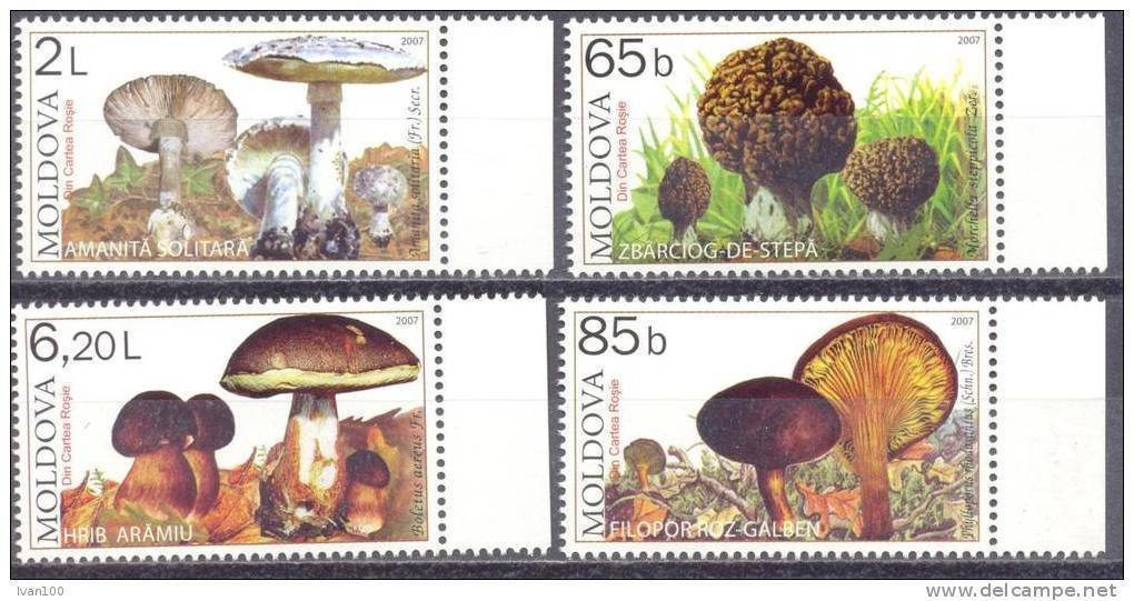 2007. Moldova, Mushrooms, Set, Mint/** - Moldavie