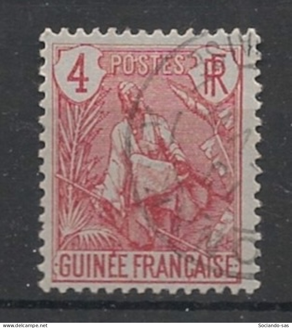 GUINEE - 1904 - N°YT. 20 - Berger Pulas 4c Carmin Sur Azuré - Oblitéré / Used - Used Stamps