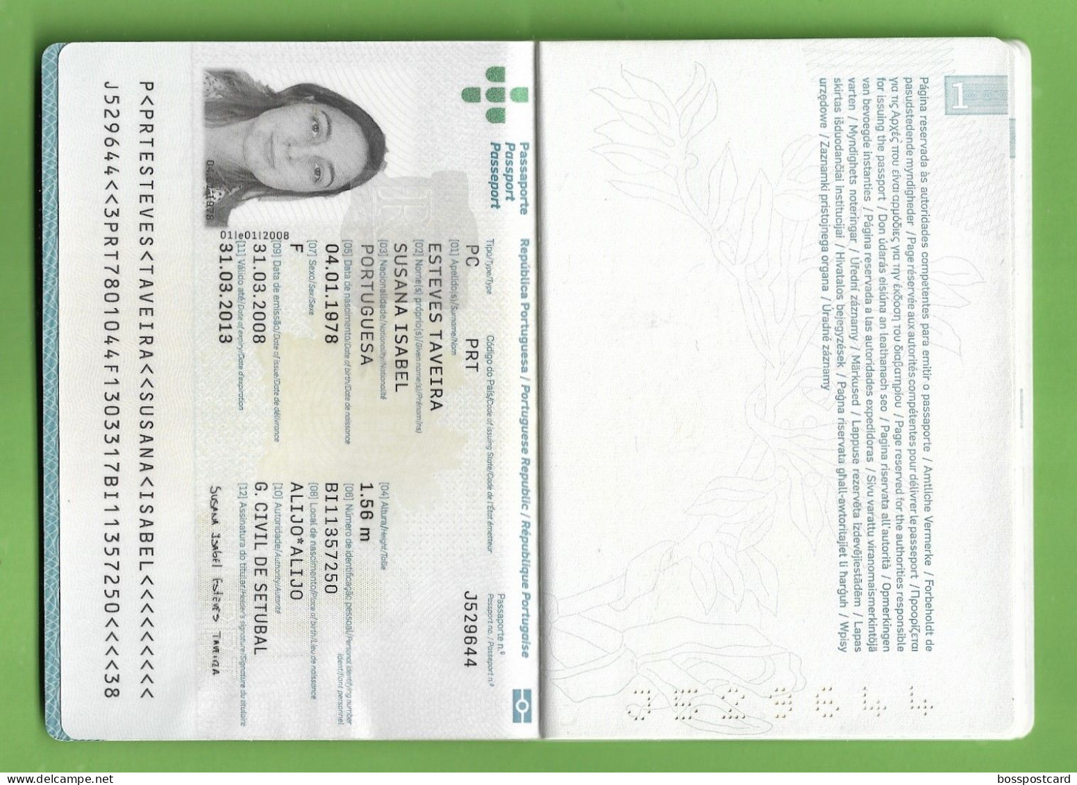Portuga - Biometric Passport - Passeporte - Reisepass - Dominican Republic - Ohne Zuordnung