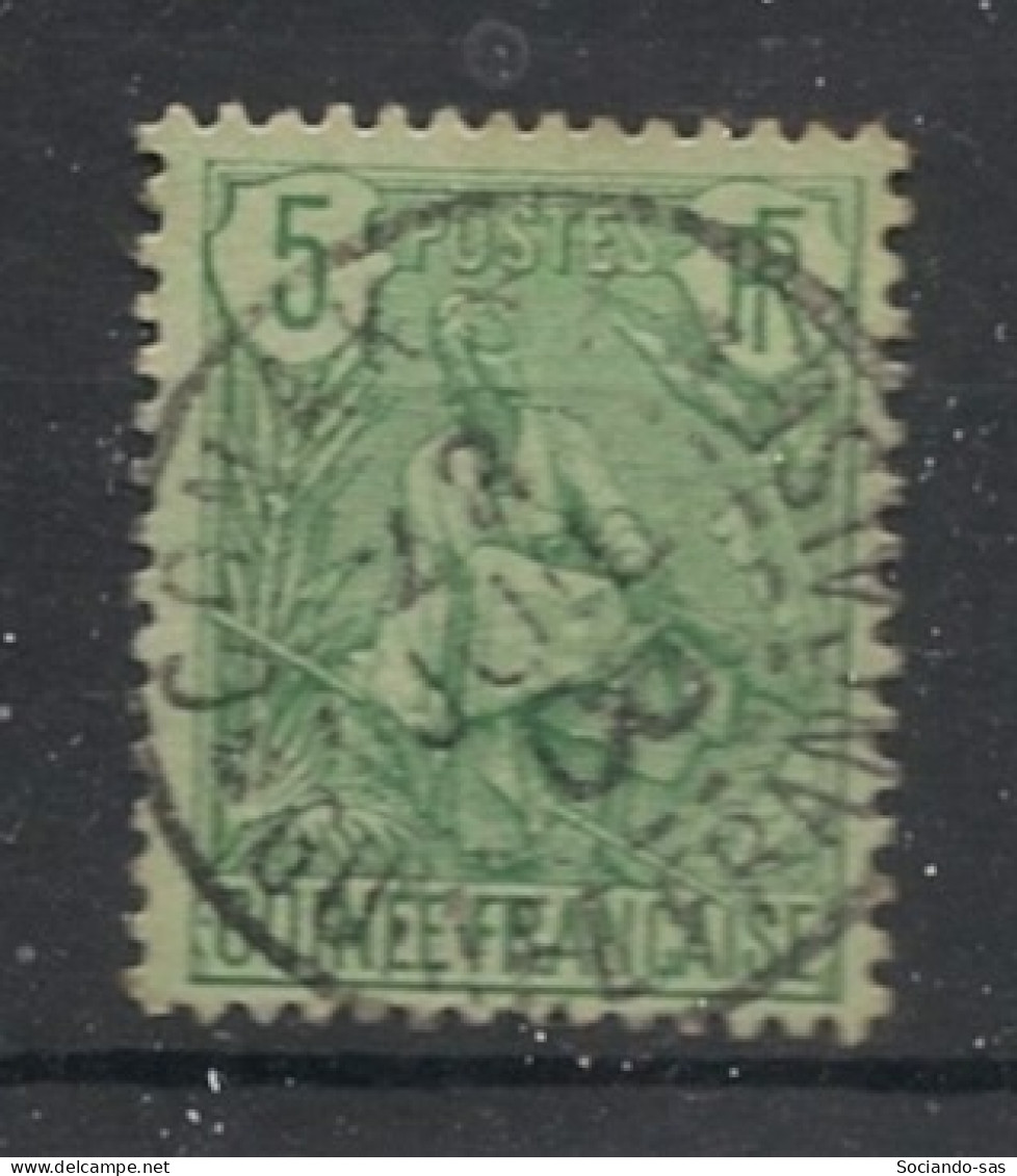 GUINEE - 1904 - N°YT. 21 - Berger Pulas 5c Vert - Oblitéré / Used - Usati