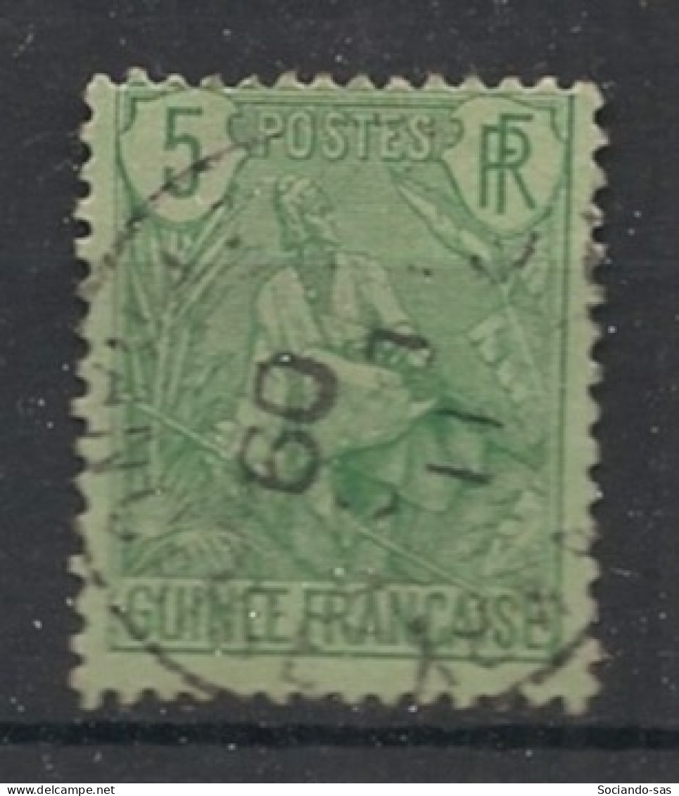 GUINEE - 1904 - N°YT. 21 - Berger Pulas 5c Vert - Oblitéré / Used - Gebraucht