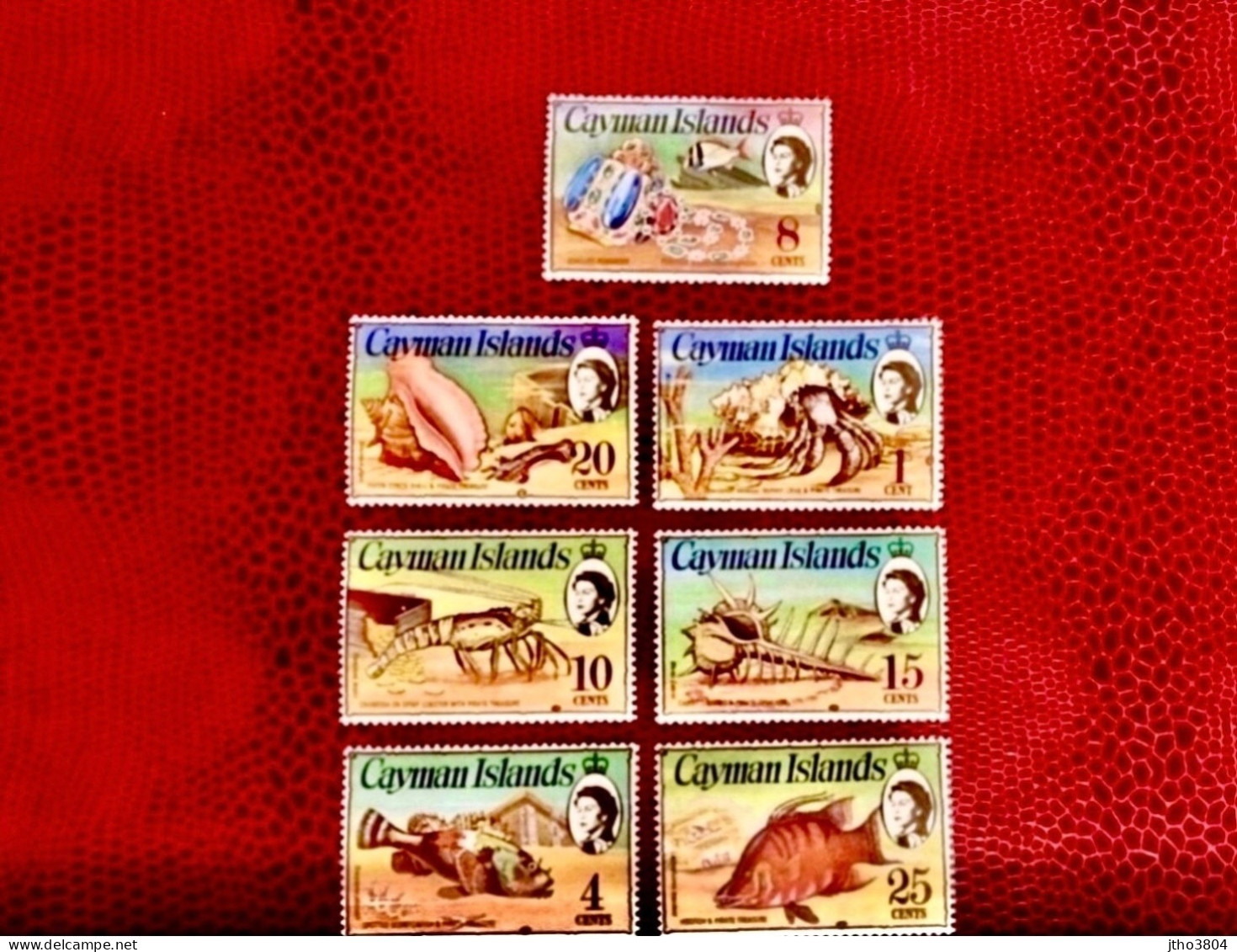 CAYMAN ISLANDS 1974 - 7v Neuf ** MNH Marine Life Shells Conchas Coquillages  Pesce Poisson Fish Pez Fische KAIMAN INSELN - Fishes
