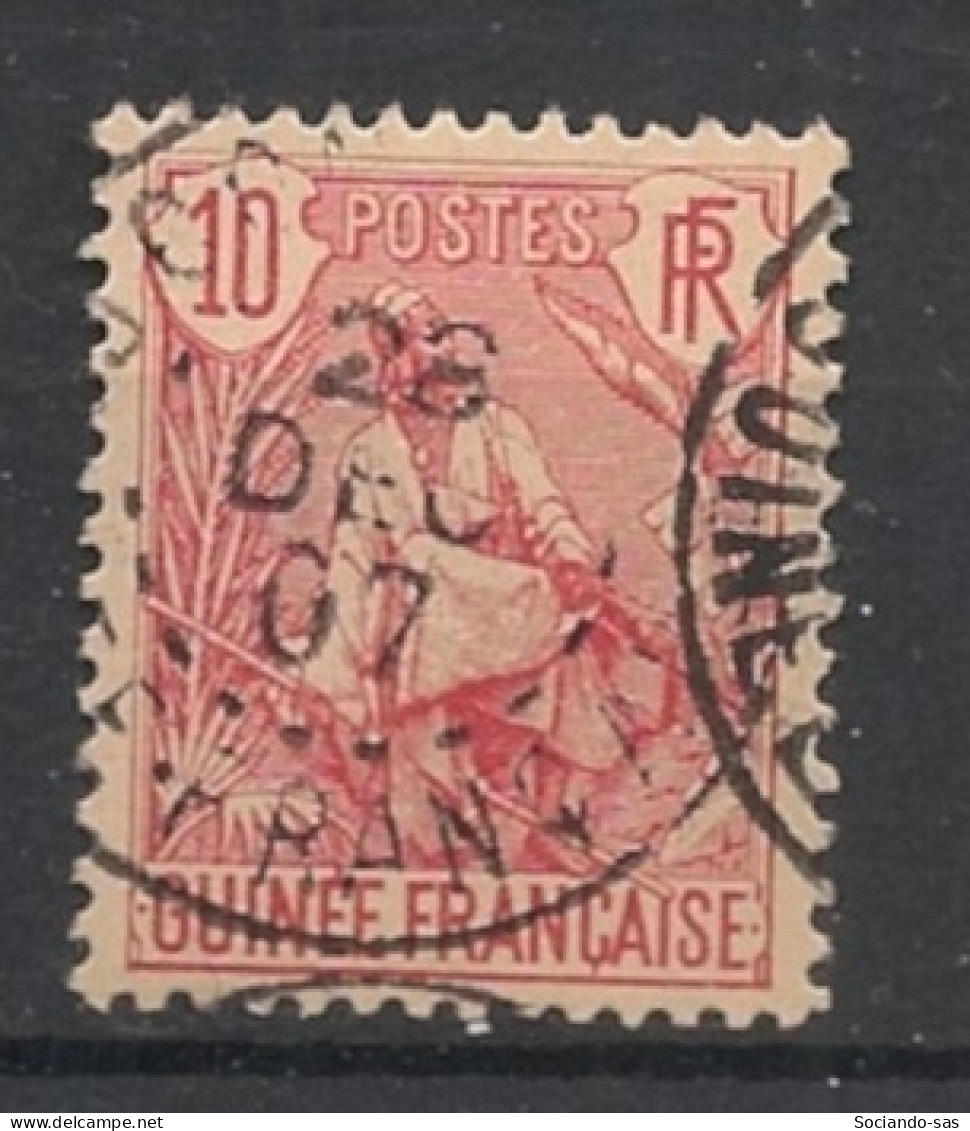 GUINEE - 1904 - N°YT. 22 - Berger Pulas 10c Rouge - Oblitéré / Used - Used Stamps