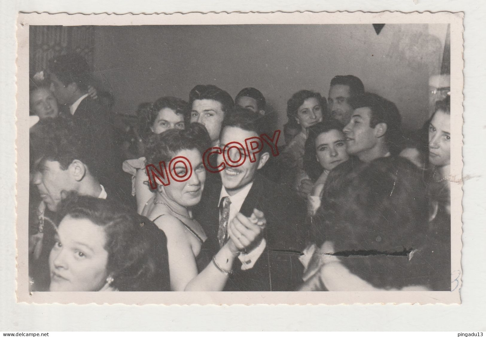 Fixe Carte-photo Maroc Zegzel Berkane Bal Des PTT 8 Mars 1951 - Other & Unclassified