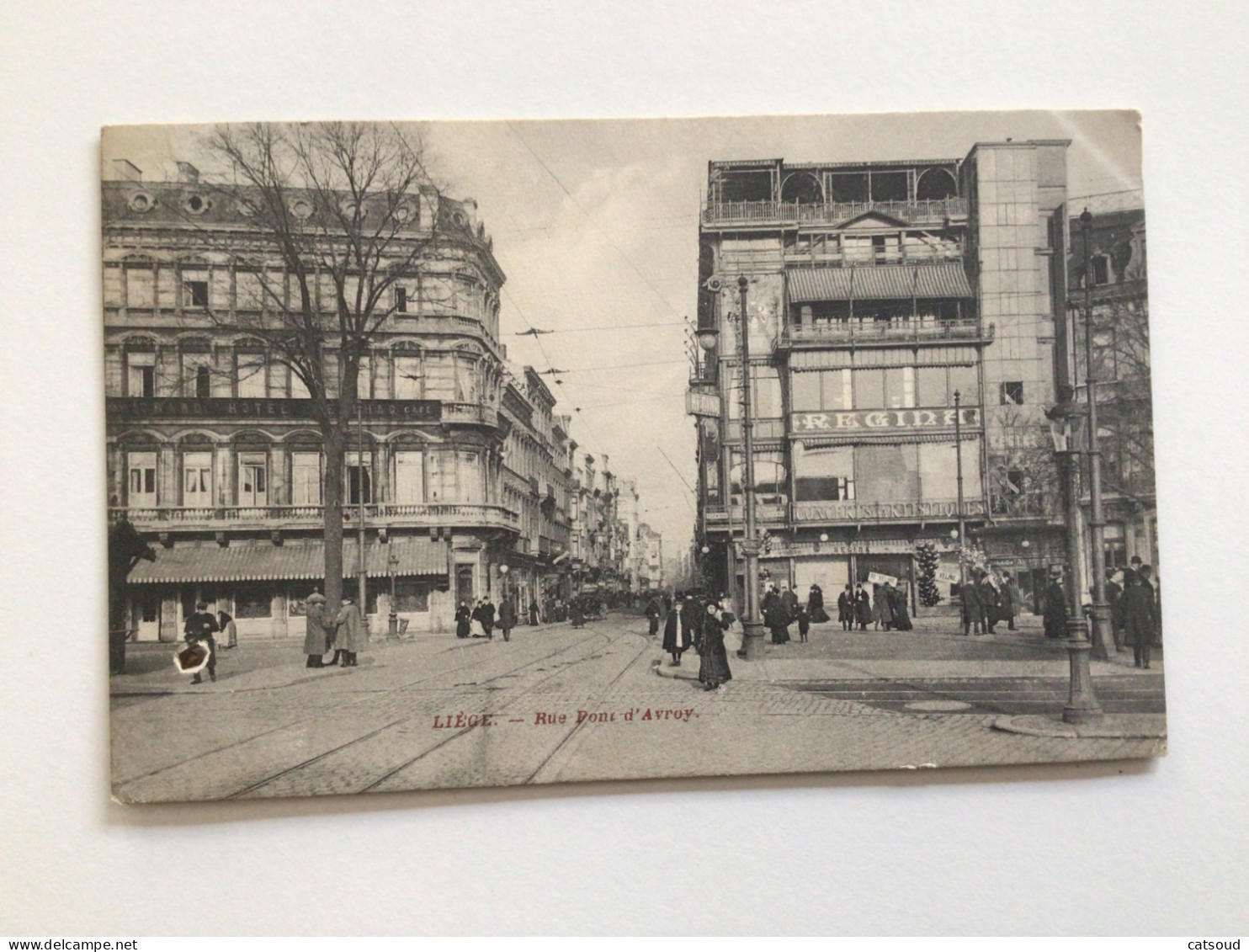Carte Postale Ancienne (1911) Liège Rue Pont D’Avroy - Liege