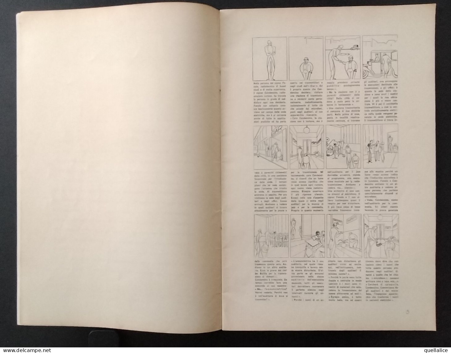 03935 "LA RADIO - DAL MICROFONO ALL'AUTOPARLANTE - RADIO SILLABARIO - TESTO DI MAR - DISEGNI DI GENTA" ORIG. - Andere & Zonder Classificatie