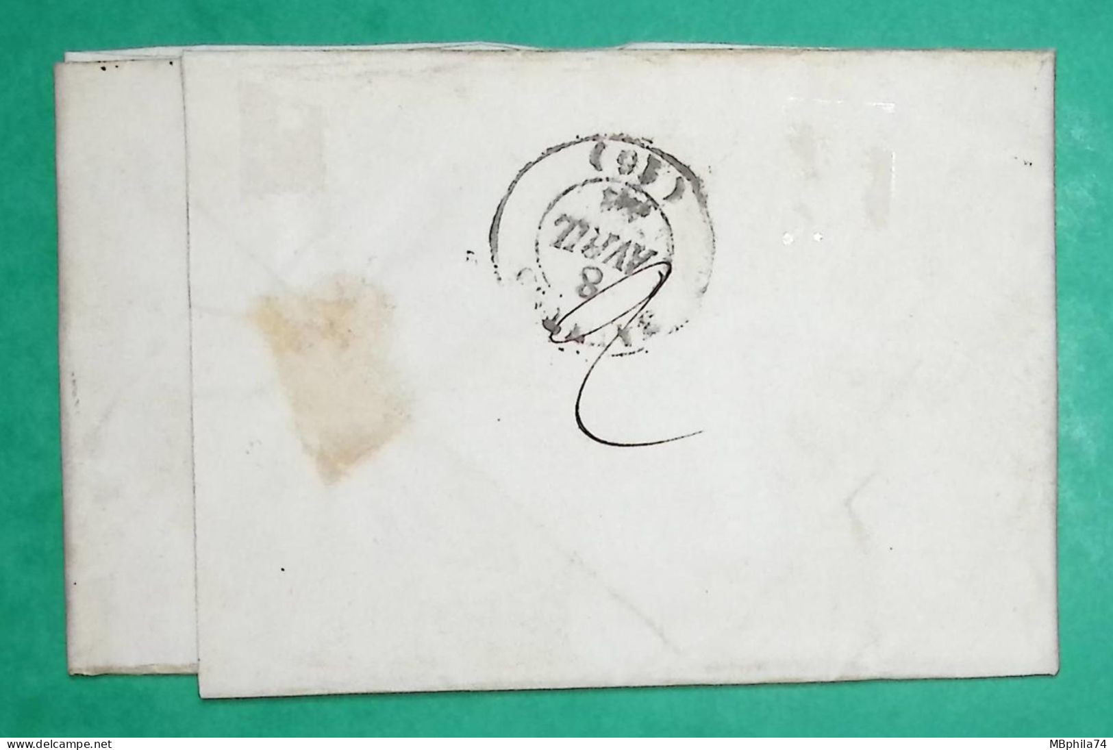 CAD TYPE 14 PONS CHARENTE INFERIEURE PP PORT PAYE POUR SAINTES 1844 LETTRE COVER FRANCE - 1801-1848: Précurseurs XIX