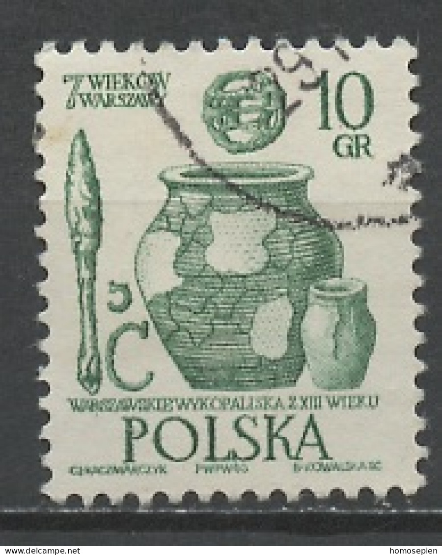 Pologne - Poland - Polen 1965 Y&T N°1450 - Michel N°1598 (o) - 10g Poteries Du XIIIe - Used Stamps
