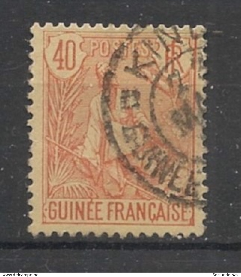 GUINEE - 1904 - N°YT. 27 - Berger Pulas 40c Rouge-orange - Oblitéré / Used - Oblitérés