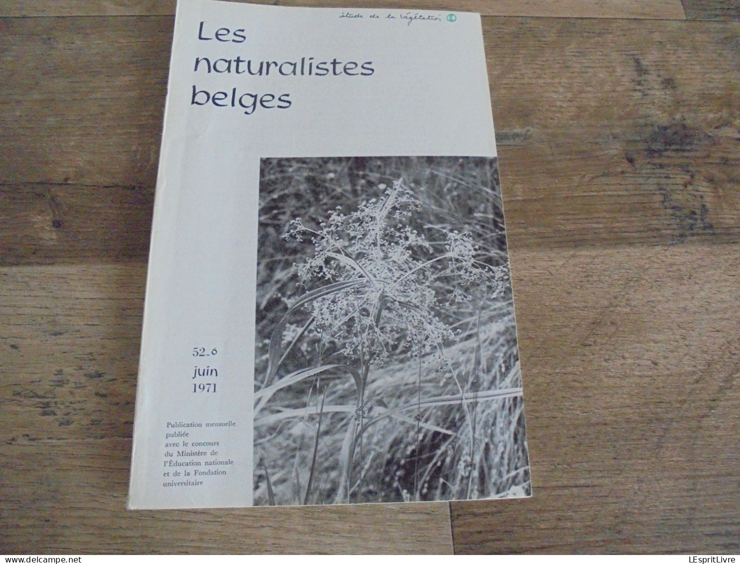 LES NATURALISTES BELGES N° 6 Année 1971 Régionalisme Etangs Eaux Douces Mirwart Ardenne Végétation Botanique Flore - Belgique