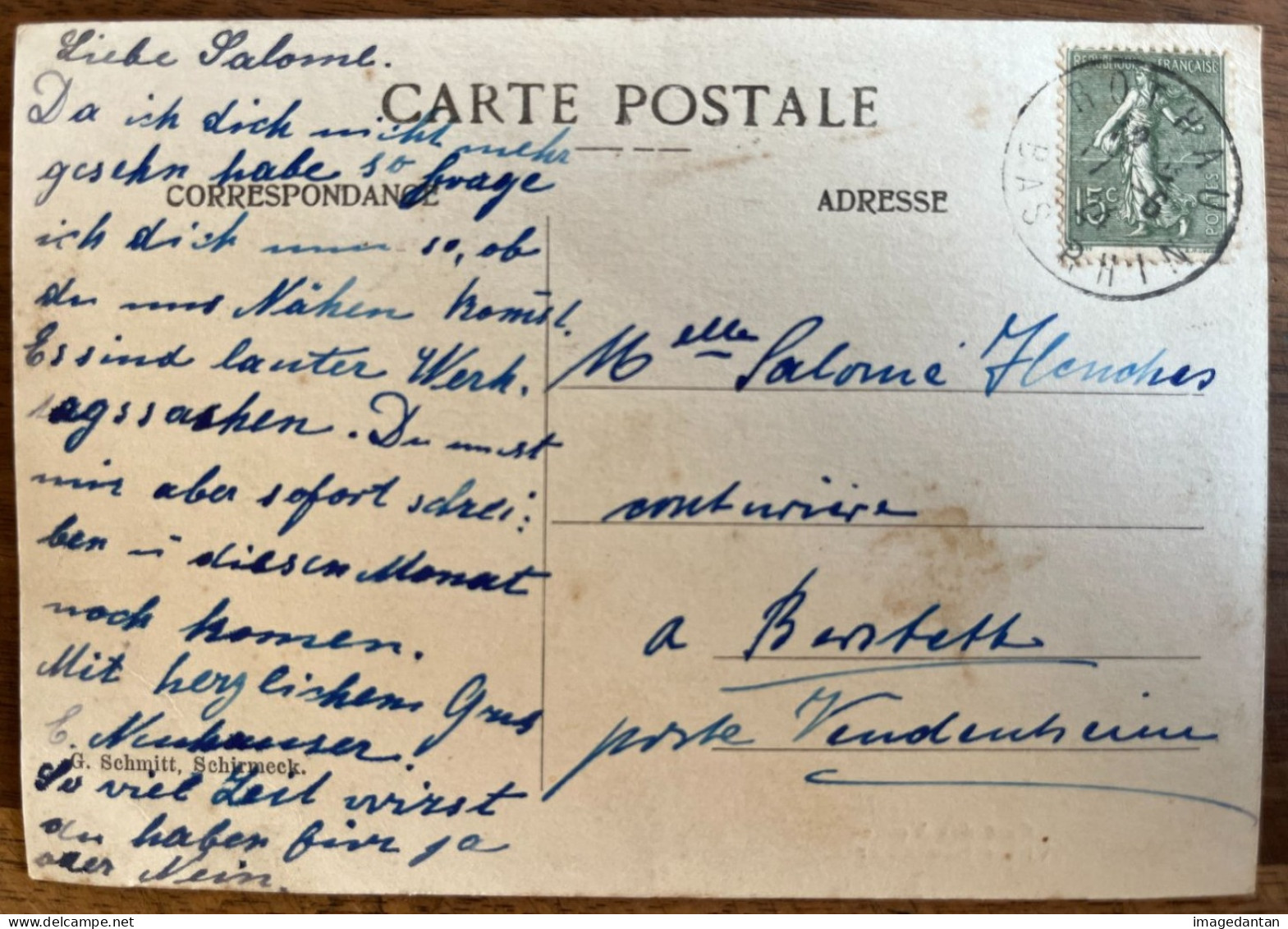 La Broque - Les Quelles - Yquell - Café Des Vosges - Victor Neuhauser - 17/06/1924 - La Broque