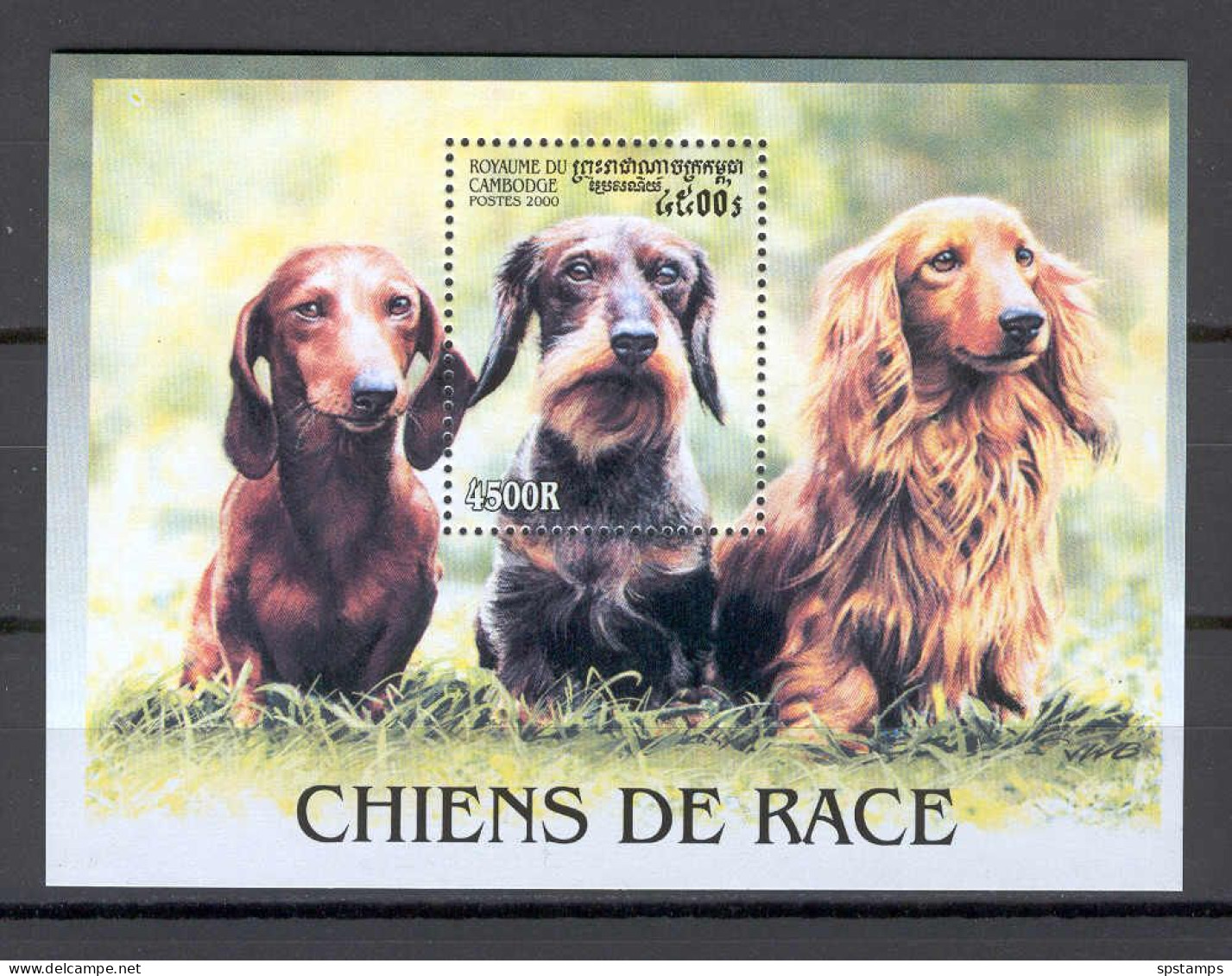 Cambodia 2000 Animals - Dogs MS MNH - Cambodge