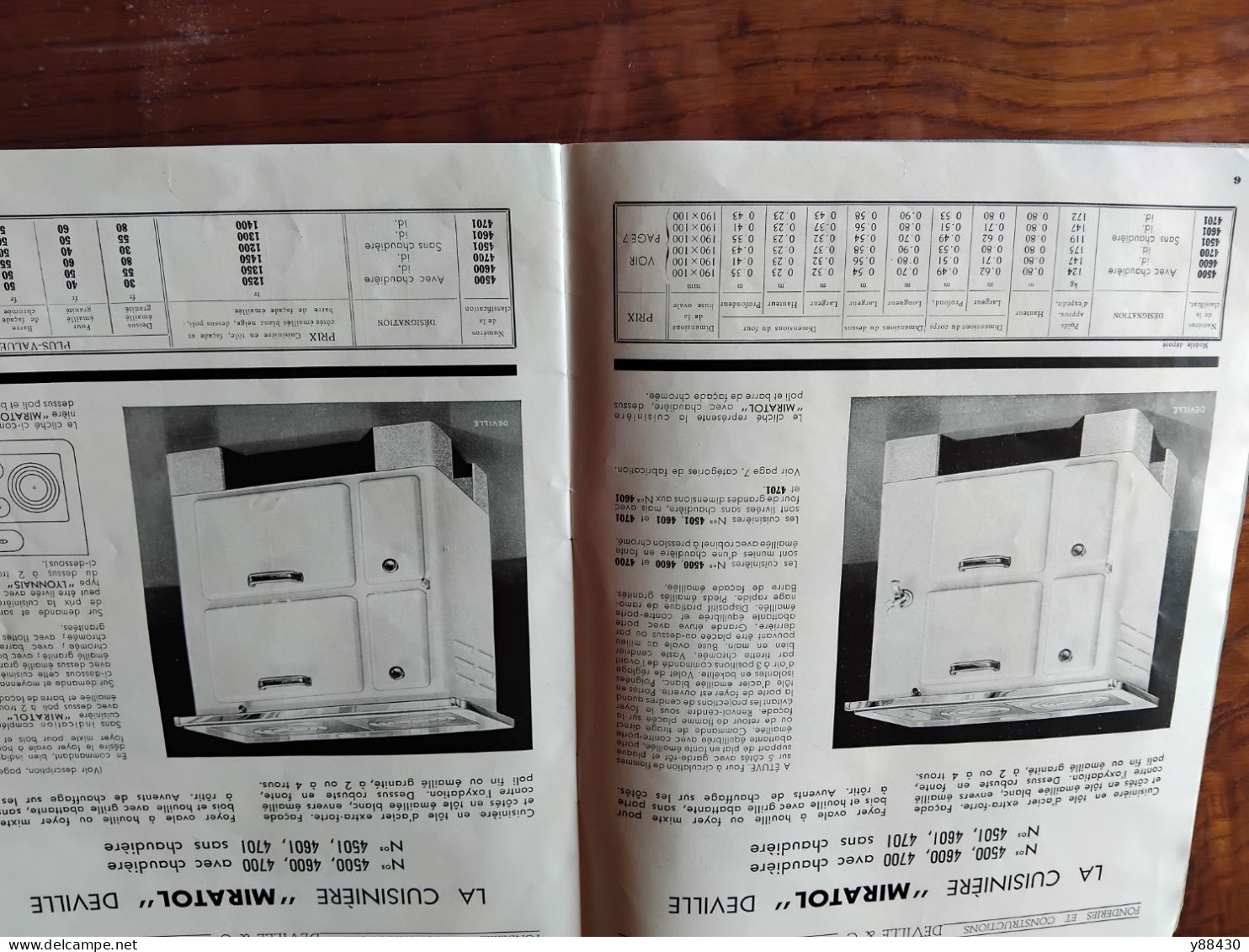 Catalogue DEVILLE à CHARLEVILLE . 08 - Année 1939 - Fonderies Et Constructions - Articles De Chauffage -  - 23 Vues - Materiale E Accessori