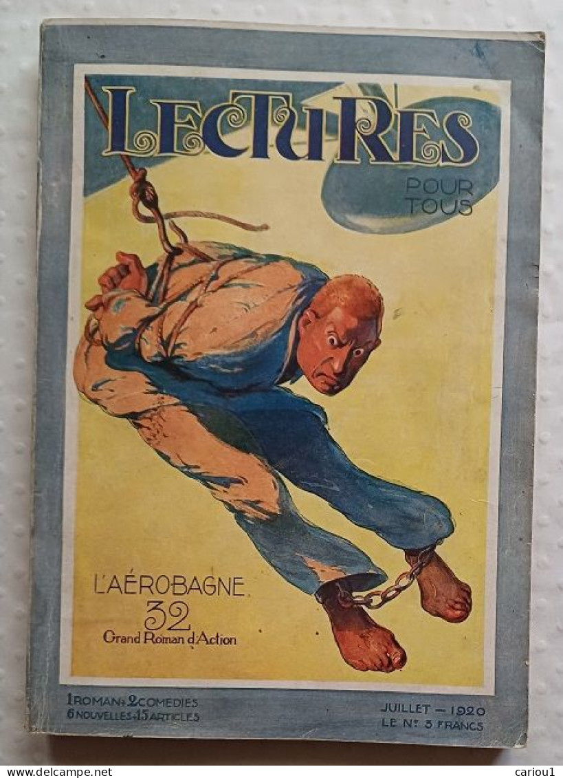 C1 Lectures Pour Tous 07 1920 L AERO BAGNE 32 Laumann LANOS SF Couv DUTRIAC - Libri Ante 1950