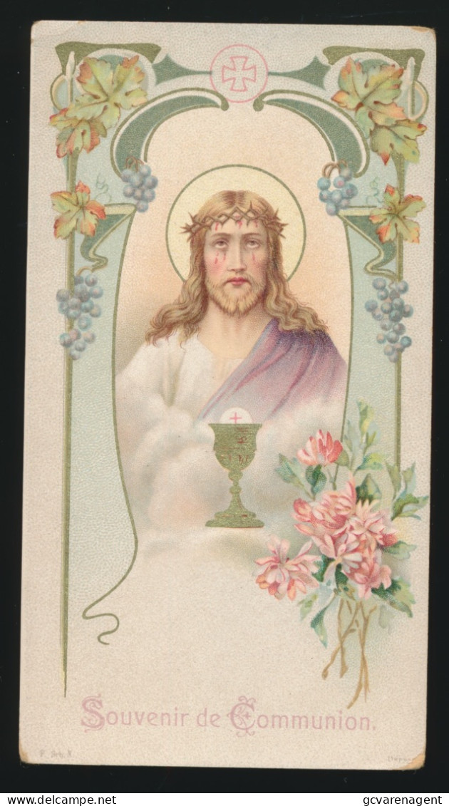 IMAGE PIEUSE , H. PRENTJE.       COMMUNION   JESUS - Devotieprenten