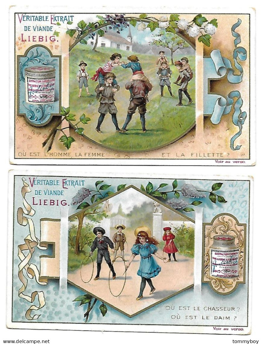 S 525, Liebig 6 Cards, Images à Chercher 18° (ref B11) - Liebig