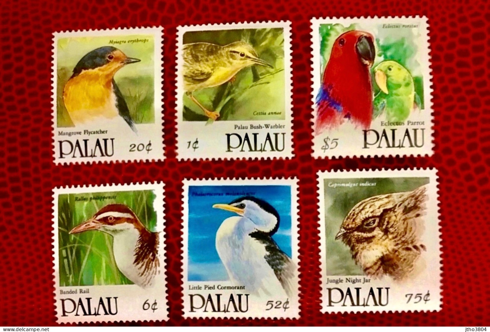 PALAOS 1992 Complete 6v Neuf MNH ** YT 470 / 475 Mi 525 / 530 Pájaro Bird Pássaro Vogel Ucello Oiseau PALAU - Perroquets & Tropicaux