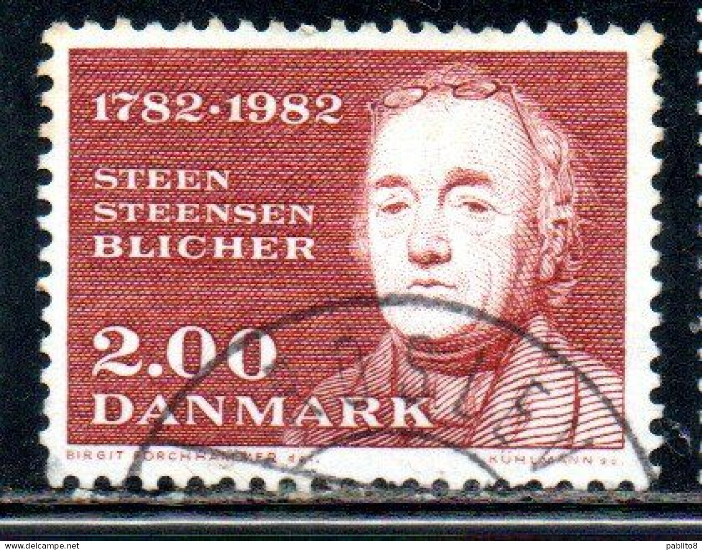 DANEMARK DANMARK DENMARK DANIMARCA 1982 STEEN STEENSEN BLICHER 2k USED USATO OBLITERE - Used Stamps