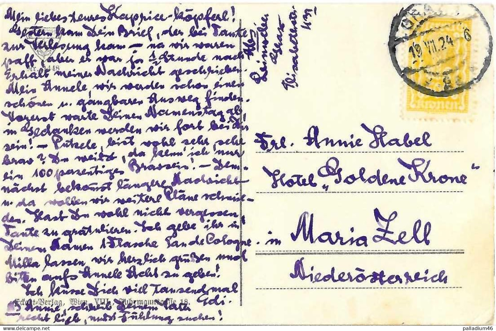 AUTRICHE STYRIE GRAZ - CHANT Du, Du Liegst Mir Im Herzen - TROUBADOUR écrite Le 19.07.1924 - Graz