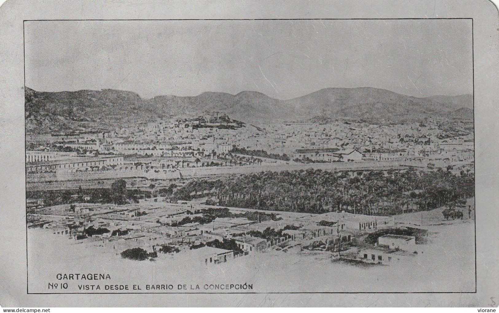 CARTAGENA - N° 10 Vista El Barrio De La Conception (carte En Métal) - Other & Unclassified