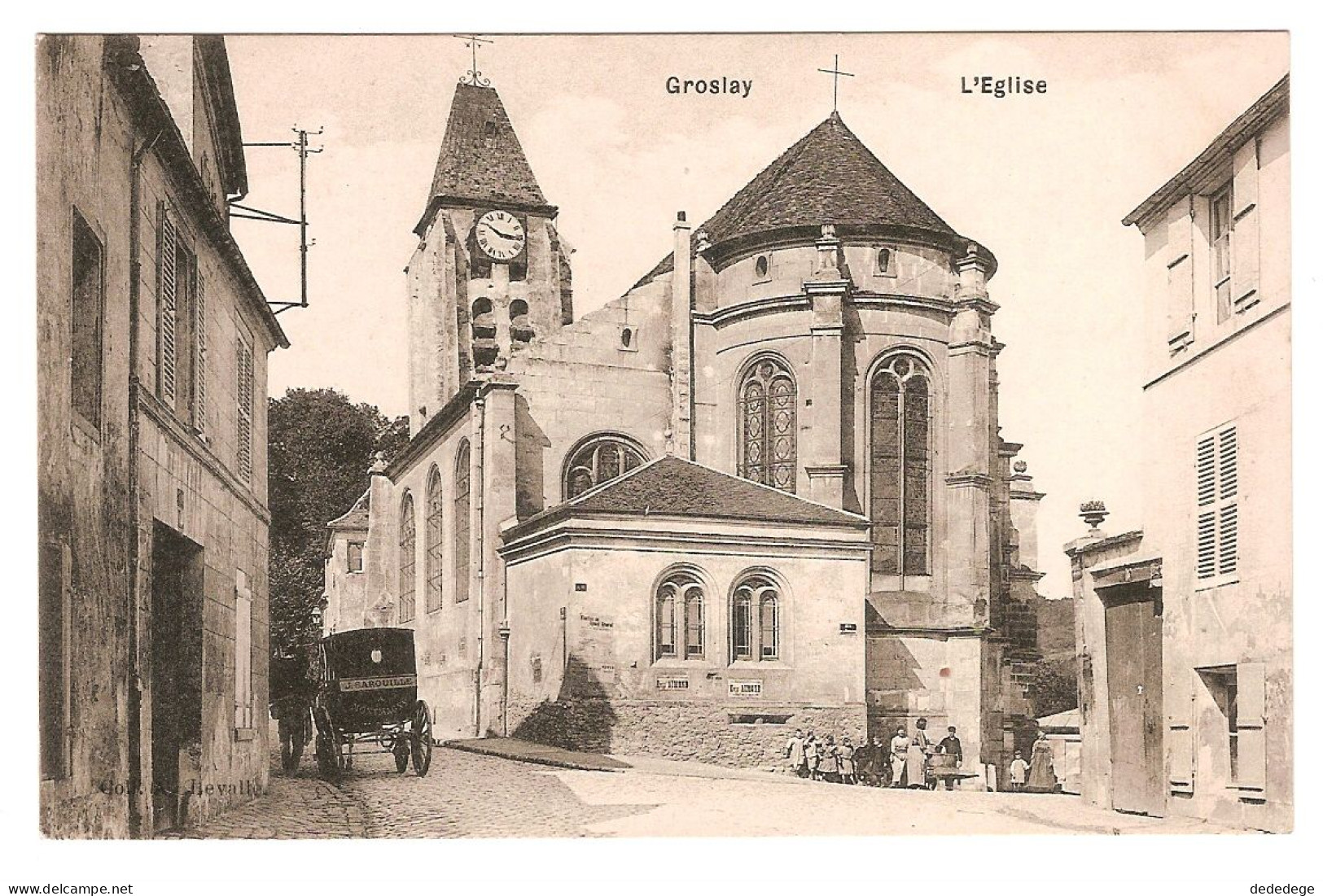 GROSLAY.L'EGLISE.(ANIMEE) - Groslay