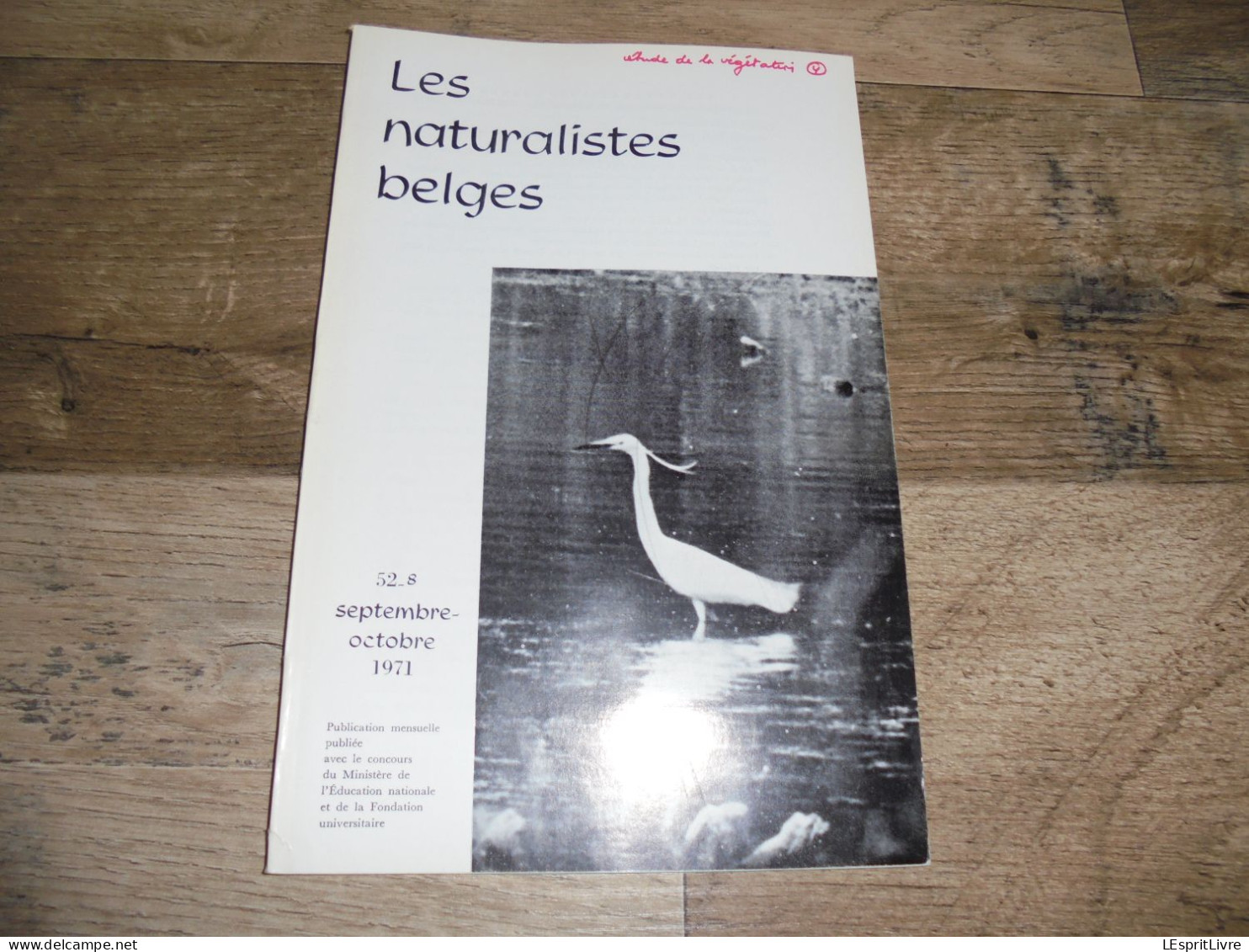 LES NATURALISTES BELGES N° 8 Année 1971 Régionalisme Pêche Sadaigne Beauchamp Champignons Végétation Botanique Flore - Belgium