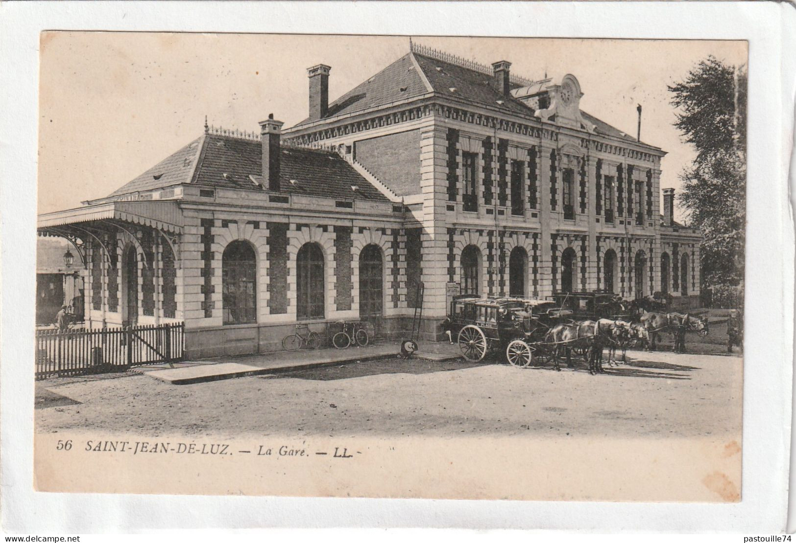 CPA :  14 X 9  -  SAINT-JEAN-DE-LUZ.  -  La Gare - Saint Jean De Luz