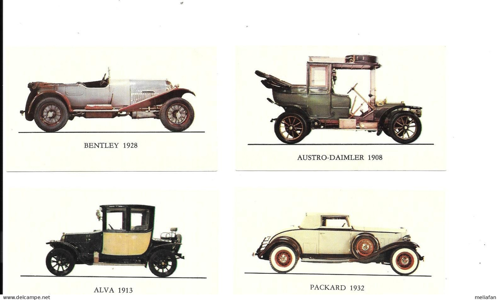 CR99 - IMAGES CIGARES JUBILE - VIEUX TACOTS - BENTLEY - ALVA - PACKARD - AUSTRO DAIMLER - Automobili