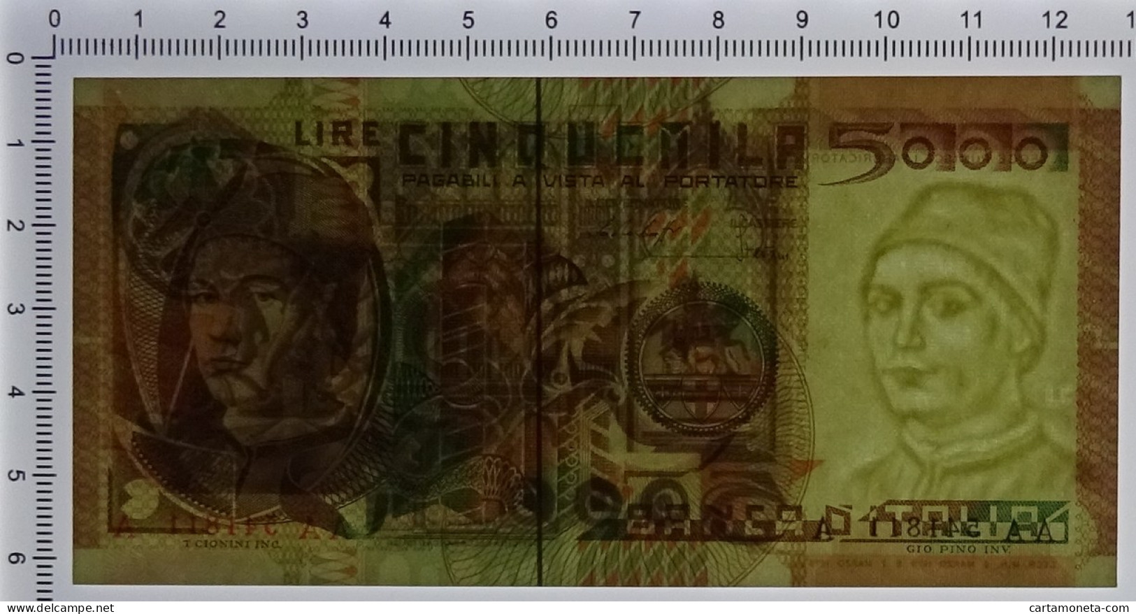 5000 LIRE RITRATTO D'UOMO A. DA MESSINA PRIMA SERIE TRIPLA A 09/03/1979 FDS-/FDS - Altri & Non Classificati