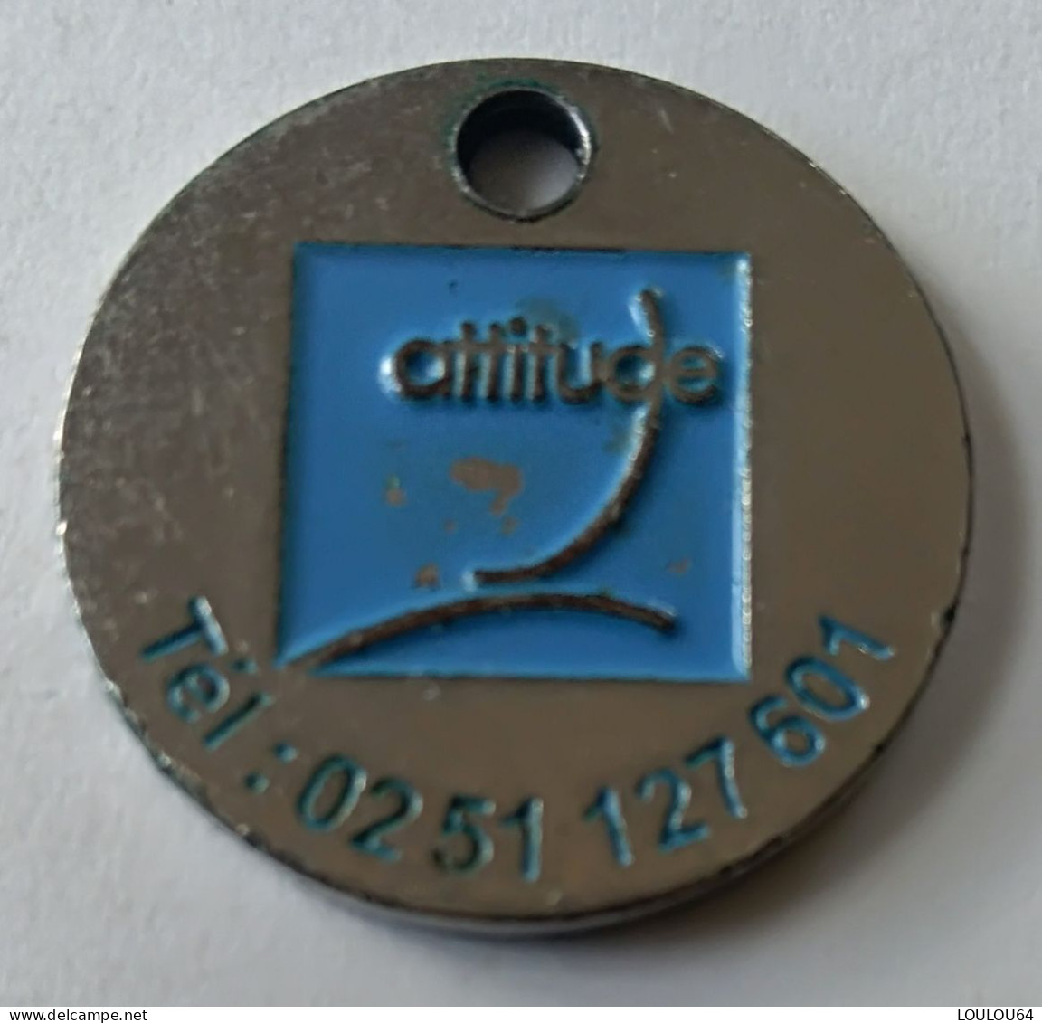 Jeton De Caddie - Attitude - Santé Attitude - En Métal - (1) - - Trolley Token/Shopping Trolley Chip