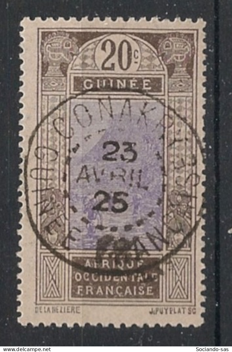 GUINEE - 1913 - N°YT. 69 - Gué à Kitim 20c Brun - Oblitéré / Used - Oblitérés