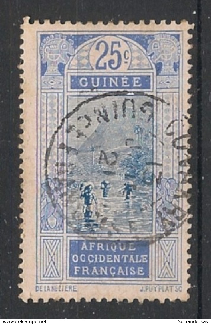 GUINEE - 1913 - N°YT. 70 - Gué à Kitim 25c Outremer - Oblitéré / Used - Used Stamps