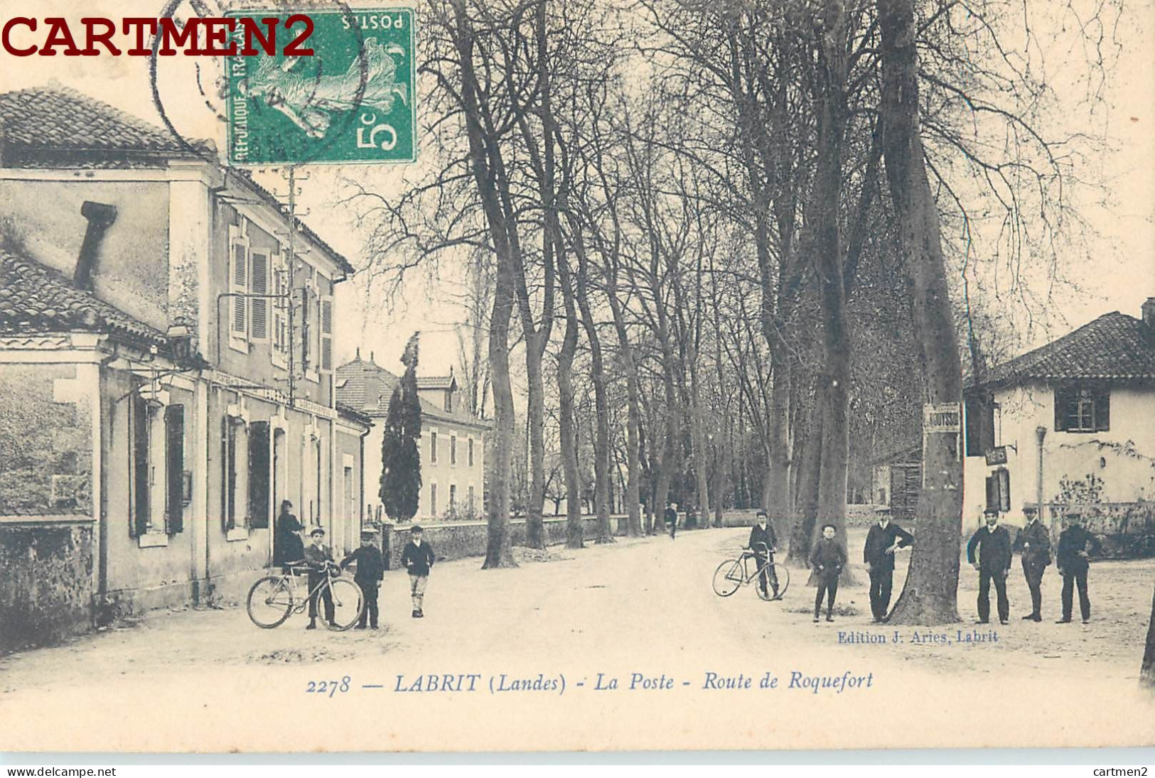 LABRIT LA POSTE ROUTE DE ROQUEFORT ANIMEE 40 LANDES - Labrit