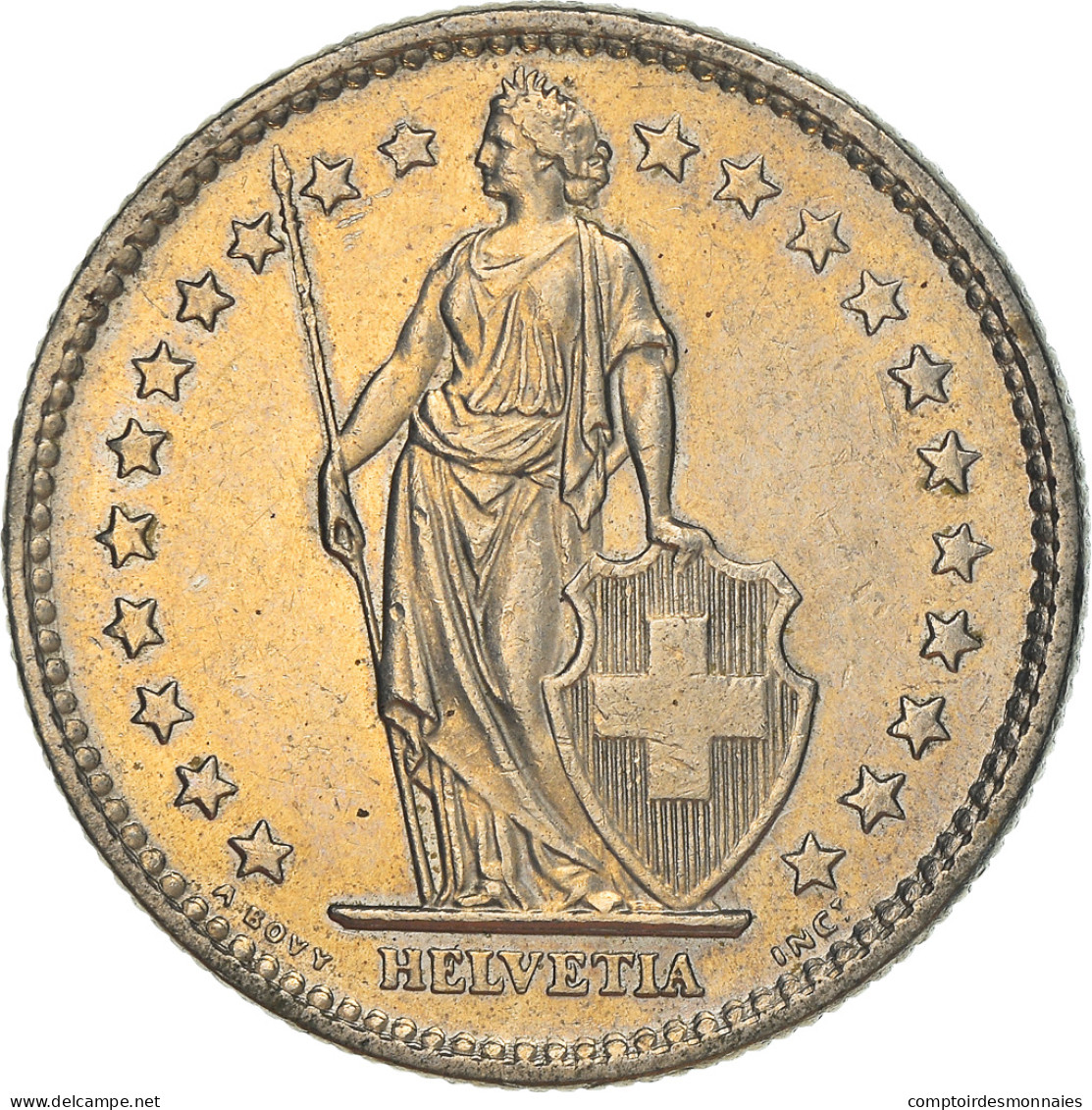 Monnaie, Suisse, 2 Francs, 1977, Bern, TTB, Cupro-nickel, KM:21a.1 - Autres & Non Classés