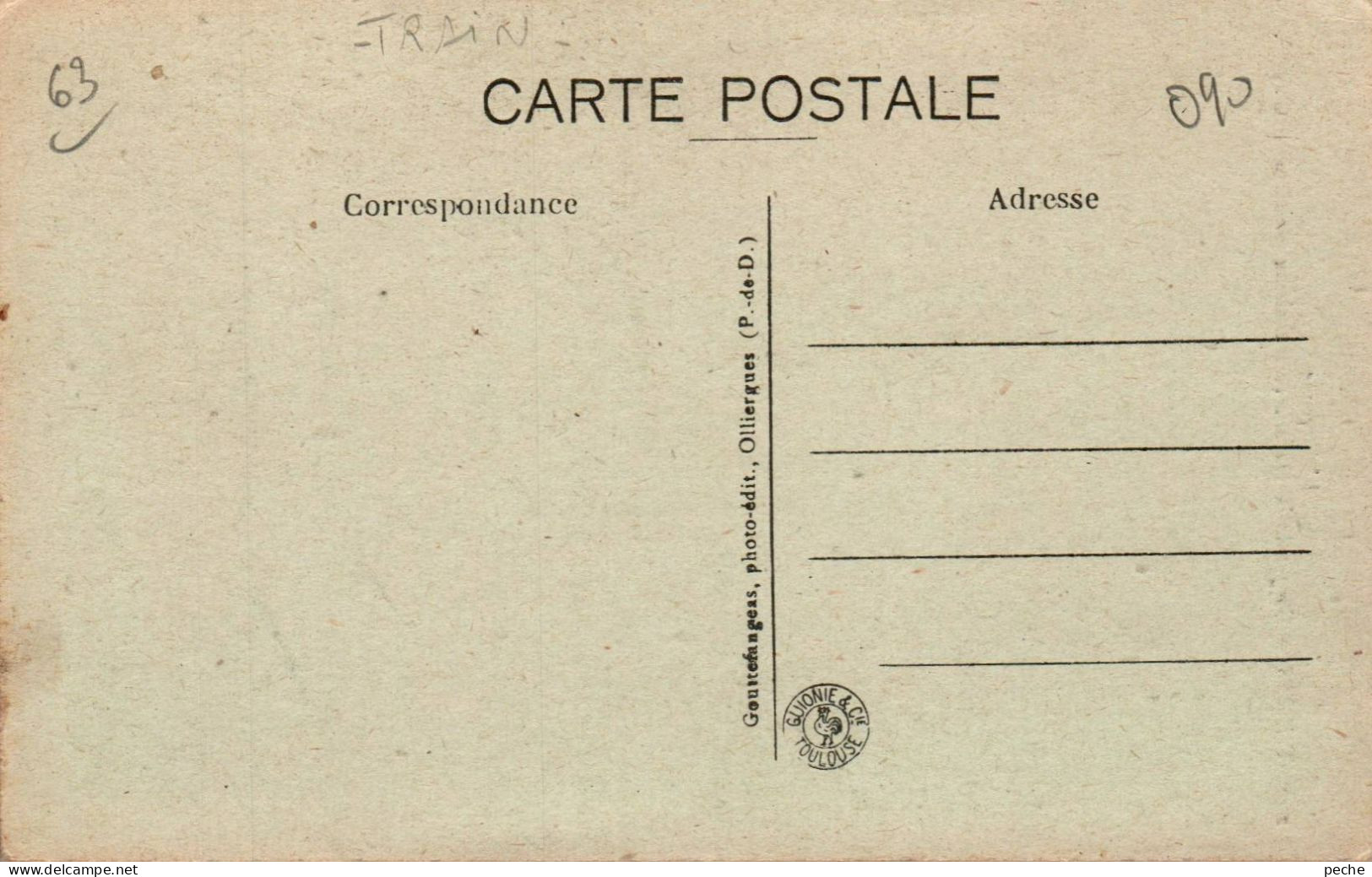 N°3156 W -cpa Thiers -gorges De La Durolle- - Thiers