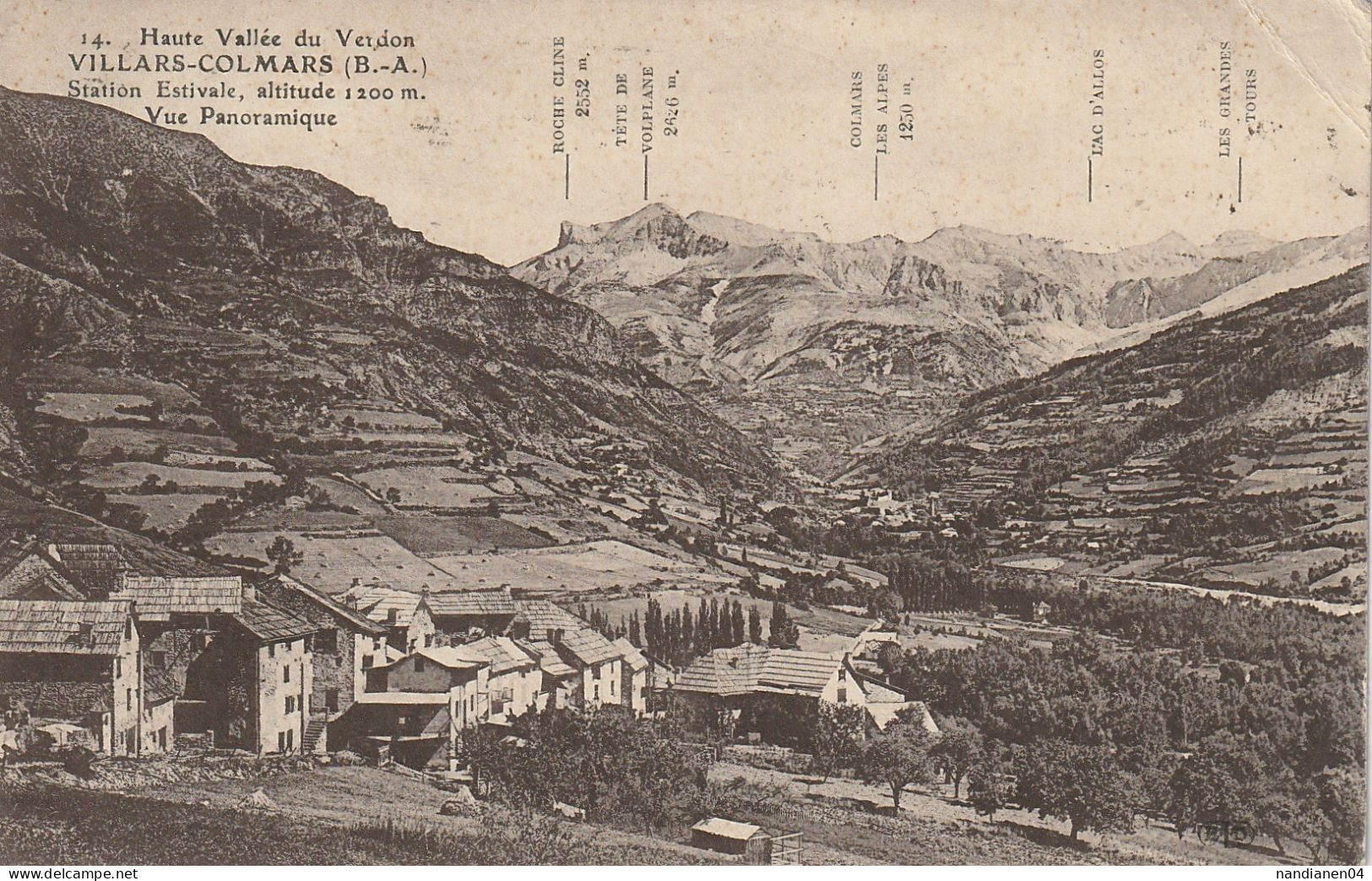 CPA - 04 - Villars - Colmars - Vue Panoramique - Other & Unclassified