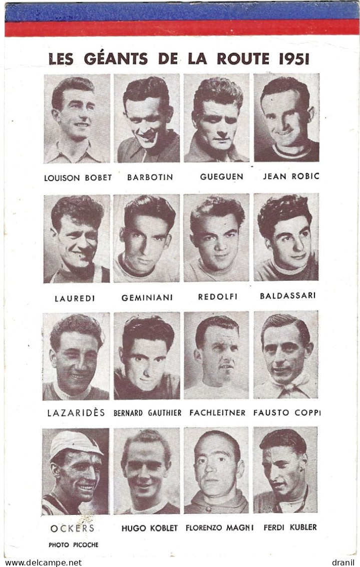 Cyclisme - Format 9.7 X15 Cm - Les Géants De La Route 1951 - Ciclismo