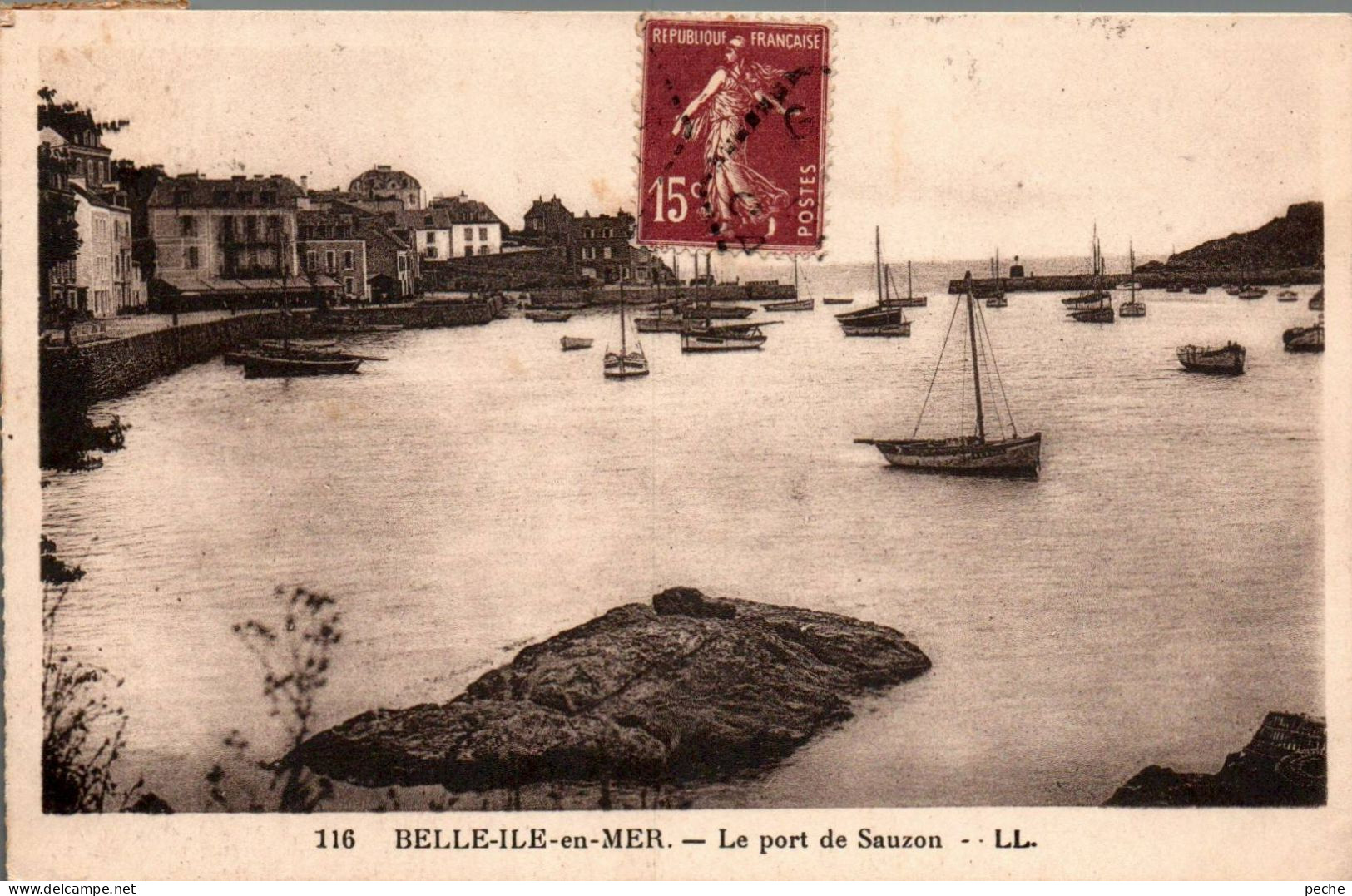 N°3158 W -cpa Belle île En Mer -le Port De Sauzon- - Belle Ile En Mer