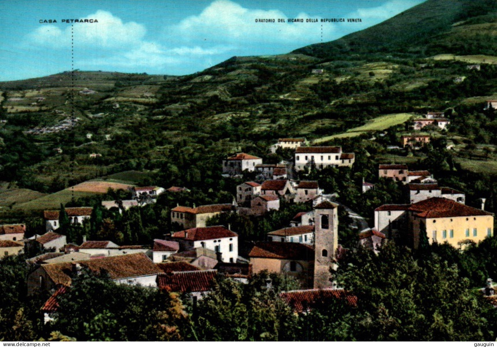 CPSM - COLLI EUGANEI - ARQUA' PETRARCA - Panorama Vers La Maison Du Poète - Edition A.B.A. - Other & Unclassified