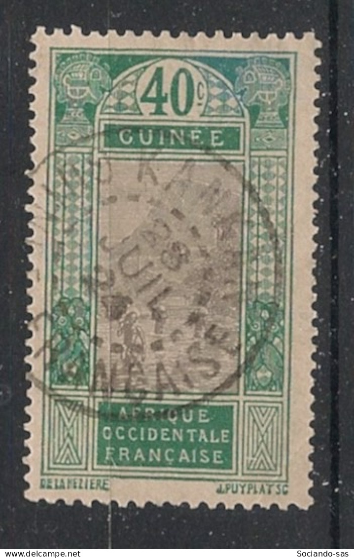 GUINEE - 1913 - N°YT. 73 - Gué à Kitim 40c Vert - Oblitéré / Used - Gebraucht